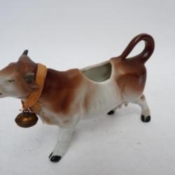 Pot a cr&egrave;me porcelaine vache Art de la table