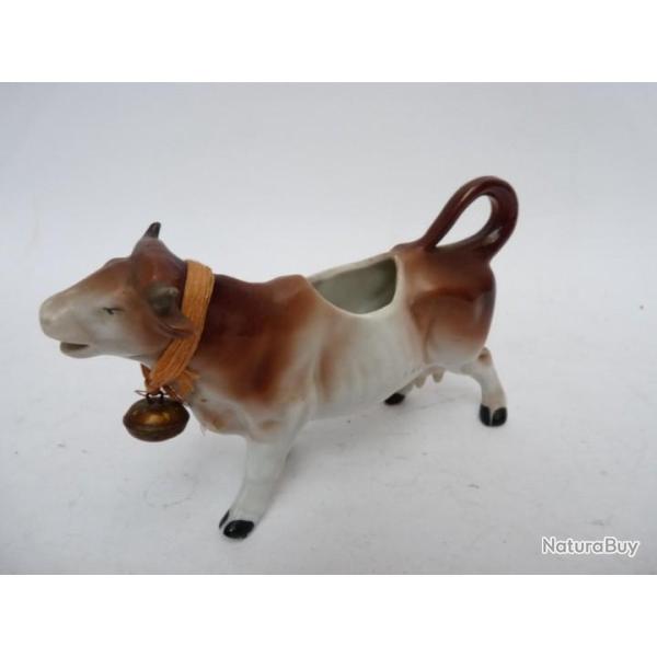 Pot a cr�me porcelaine vache Art de la table
