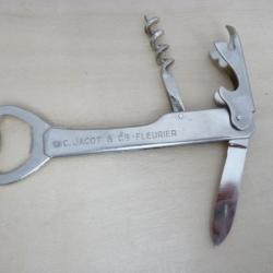 Tire-bouchon Publicité JACOT Couteau