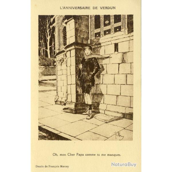 CPA illustr�e Fran�ois MERCEY Guerre Mort vivant Patrie Satire RARE