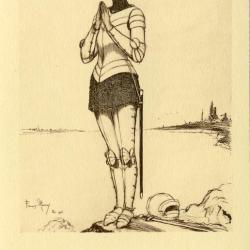 CPA illustr&eacute;e Fran&ccedil;ois MERCEY Guerre Mort vivant Patrie Satire RARE