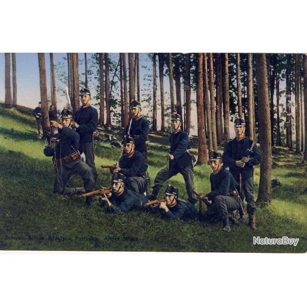 CPA Militaria Suisse Guerre Infanterie Patrouille