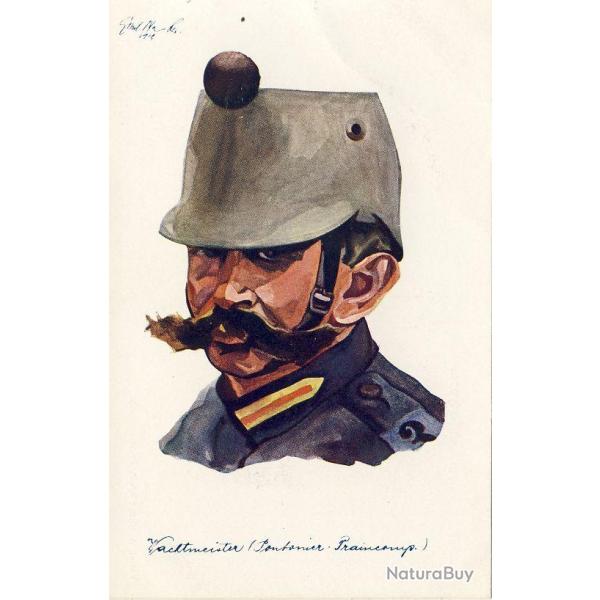 CPA illustr�e Emil NAFER Serie Schweizer milit�rtypen Suisses Guerre N�229