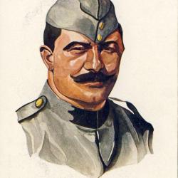 CPA illustr&eacute;e Emil NAFER Serie Schweizer milit&auml;rtypen Suisses Guerre N&deg;231