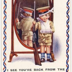 CPA illustr&eacute;e NASH A.A. S&eacute;ries BRITISH N&deg; 892 Humour Angleterre Guerre