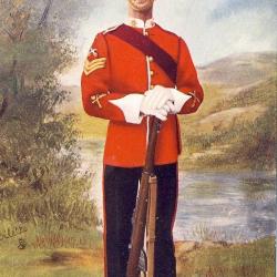 CPA MILITARIA illustrateur Oilette Sherwood Foresters