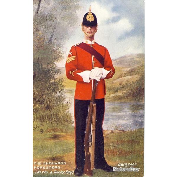 CPA MILITARIA illustrateur Oilette Sherwood Foresters