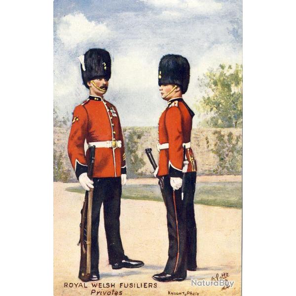 CPA MILITARIA illustrateur Oilette Royal Welsh Fusiliers Privates