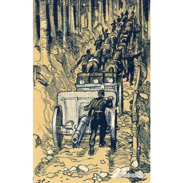 CPA illustr�e JC J. C. Arm�e Suisse Guerre Occupation des Fronti�res