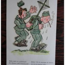 CPA illustr&eacute;e NAEF Humour Guerre Caricature