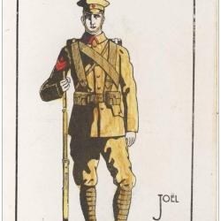 2 CPA illustr&eacute;e Jo&euml;l Guerre 1914-18 Infanterie anglaise &eacute;cossais
