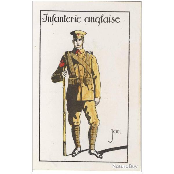 2 CPA illustr�e Jo�l Guerre 1914-18 Infanterie anglaise �cossais