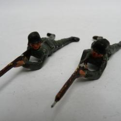 Soldat couch&eacute; Militaire Jouet Militaria (x2)