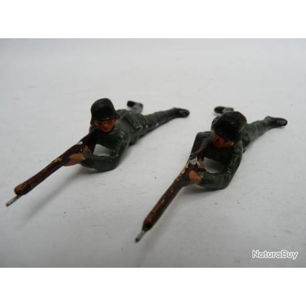 Soldat couch� Militaire Jouet Militaria (x2)