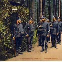 CPA Militaria Arm&eacute;e Suisse Guerre Garde de Landsturm Landsturmwatch