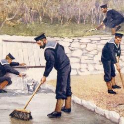 CPA Militaria REGIMENTS Oilette Tuck's Coastguards Peaceful Duties