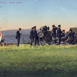 CPA militaria Arm&eacute;e Suisse Artillerie