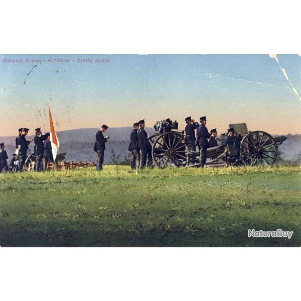 CPA militaria Arm�e Suisse Artillerie
