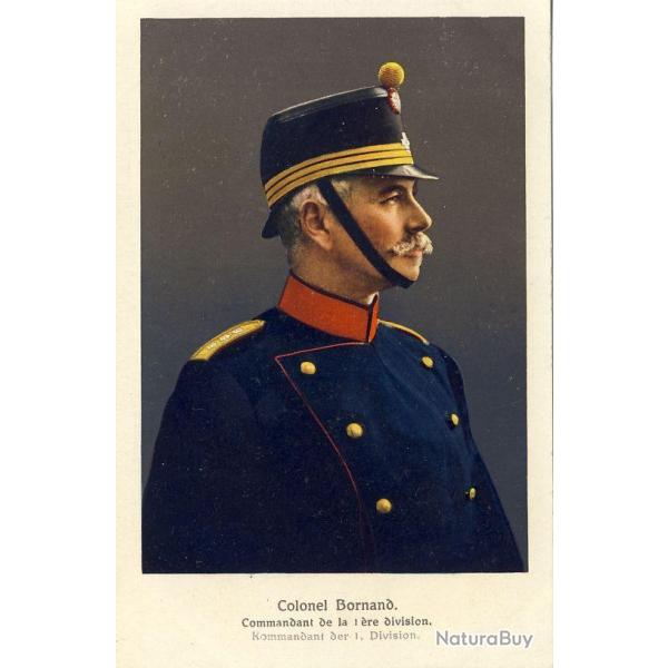 CPA Militaria Suisse Colonel Bornand Commandant de la 1�re division