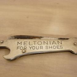 Ancien Canif Couteau de poche publicité Chaussures MELTONIAN