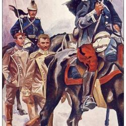 CPA illustr&eacute;e &Eacute;mile HUBERT Suisse Guerre N&deg;9 Cavalerie