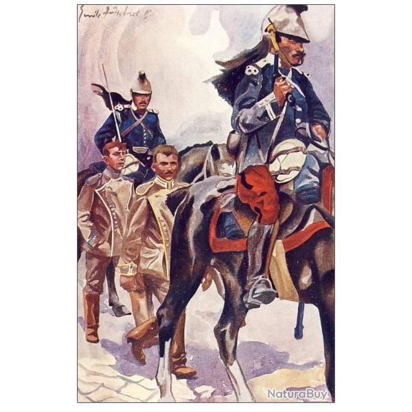 CPA illustr�e �mile HUBERT Suisse Guerre N�9 Cavalerie