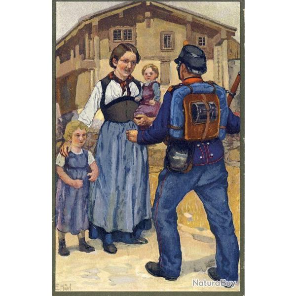 CPA illustr�e E HODEL SUISSE Arm�e Suisse Guerre 1914-18