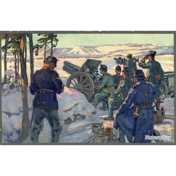 CPA illustr�e E HODEL SUISSE Arm�e Suisse Guerre 1914-18