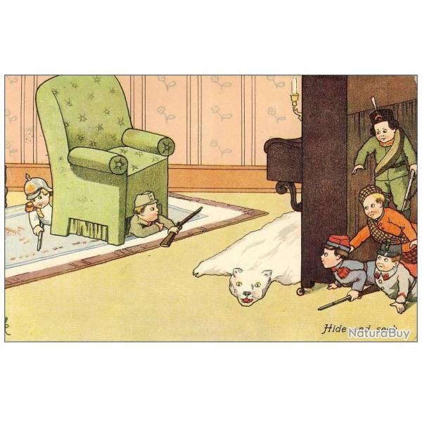 CP illustr�e Enfants Guerre Militaria 1915