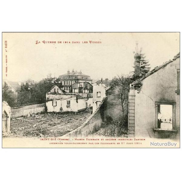 CPA 88 VOSGES Saint Di� Guerre 1914 Maison Trimbach