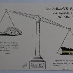 CPA illustr&eacute;e SALVIC Politique Justice Suisse Guerre