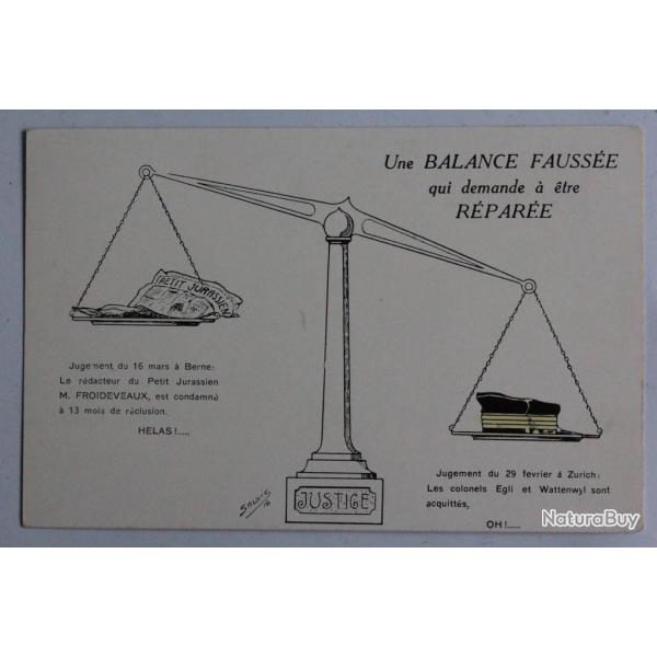 CPA illustr�e SALVIC Politique Justice Suisse Guerre