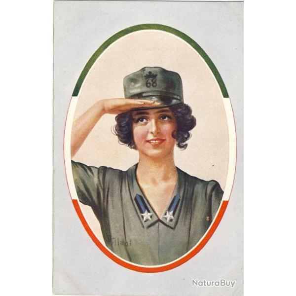 CPA illustr�e VILLANI Italien Italie Guerre Propagande