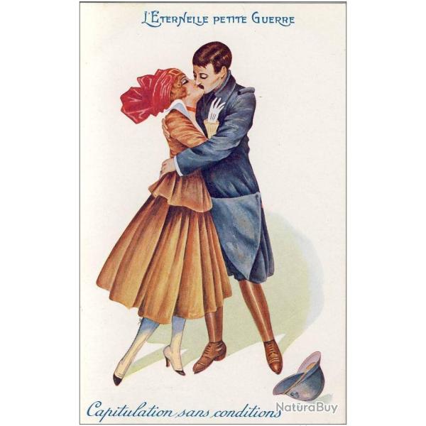 CPA illustr�e SAGER Xavier �ternelle petite guerre