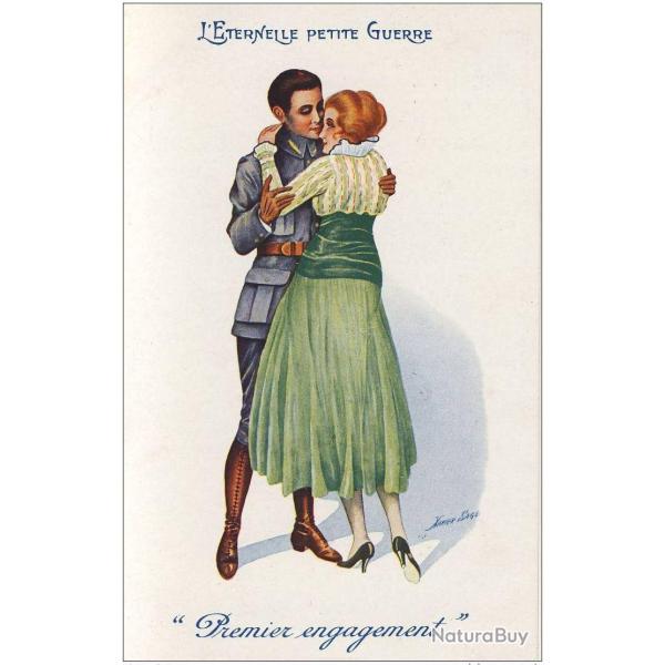 CPA illustr�e SAGER Xavier �ternelle petite guerre