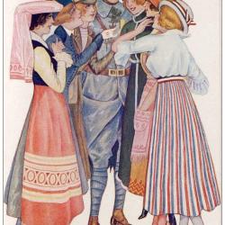 CPA illustr&eacute;e SAGER Xavier L&acute;entente des alli&eacute;s Guerre