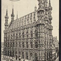 CPA Belgique Louvain H&ocirc;tel de ville avant guerre 1914