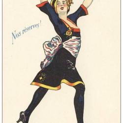 CPA Illustr&eacute;e MAY Guerre 1914-18 Nos r&eacute;serves ! N&deg;10