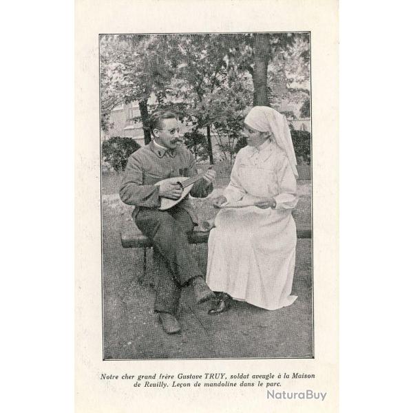 CPA Militaria Aveugle Famille du Rameau d'Olivier N�19 Gustave Truy