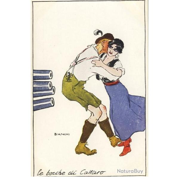CPA Illustrateur BIANCHI Italie Militaire Soldat Propagande