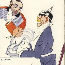 CPA Illustrateur BIANCHI Italie Militaire Soldat Propagande