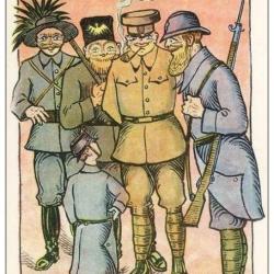 CPA Illustrateur CLOSUIT - Alli&eacute;s Satire - Guerre