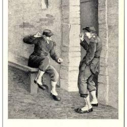 CPA Illustrateur DELEYSIN R. Soldat Satire Guerre