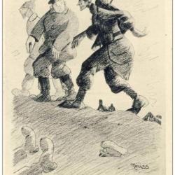 CPA Illustrateur MORISS - Oct 1914 Satire - Guerre