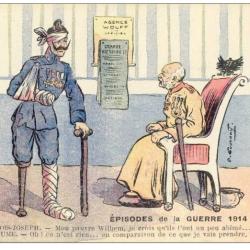 CPA Illustrateur GOURNAY &Eacute;pisode de la guerre Satire