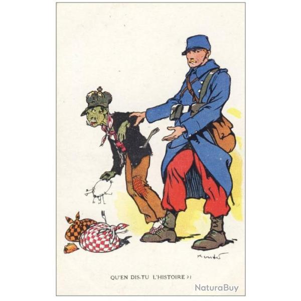 CPA Illustrateur KOISTER - Soldat Satire - Guerre