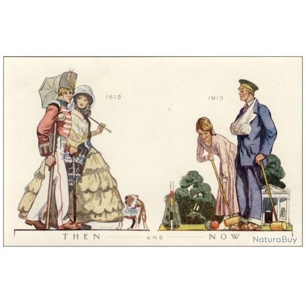 CPA Illustrateur Fred LEIST Guerre Humour anglais chien