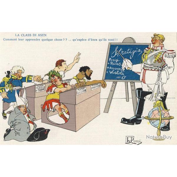 Illustrateur JONNI R. (Italien) Satire Humour Soldat Guerre