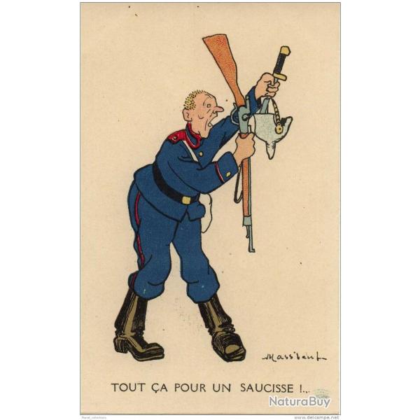 CPA illustr�e Mass�boeuf - Guerre 1914-18