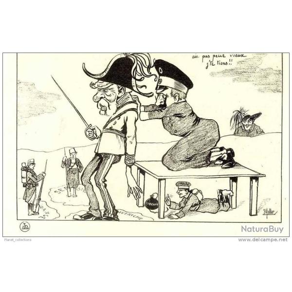 CPA illustr�e MULLER E. - Soldat Satire Guerre 1914-18